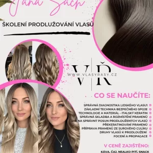 Kurz a školení prodlužování vlasů