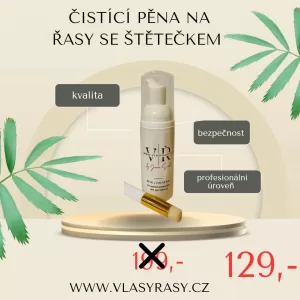 čistící pěna se štětečkem