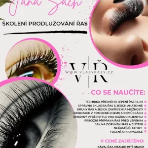 Kurz a školení prodlužování řas